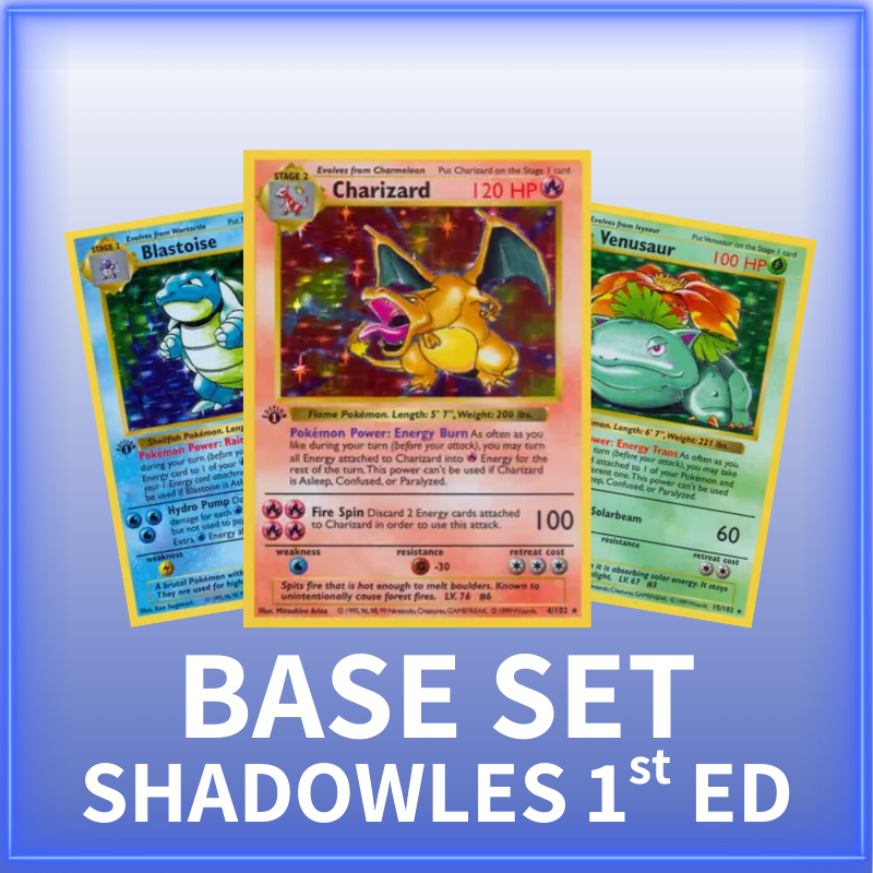 WOTC Base Set Shadowless 1st Edition